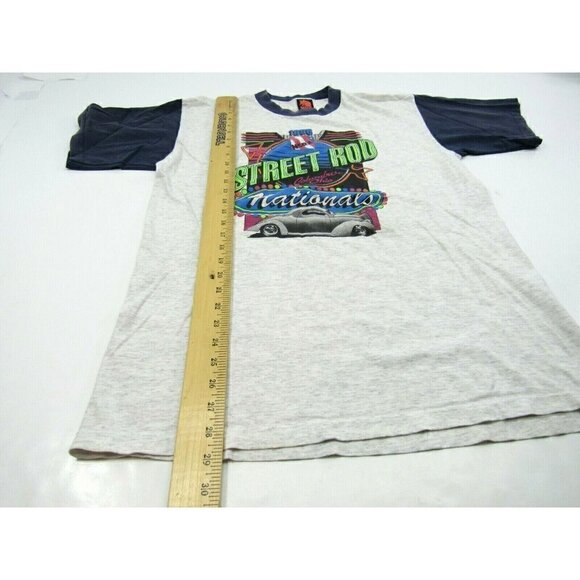 1996 NSRA Street Rod Nationals T-Shirt L Gray Columbus‎ Ohio USA Made Native Sun - Picture 7 of 8